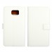 Samsung Galaxy Note 5 - PU Leather Flip Wallet Protective Cover Case - White